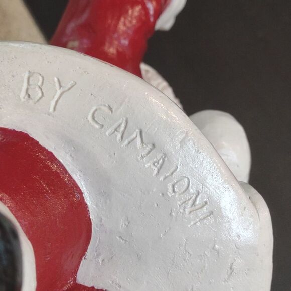 Vintage Santa Ceramic Door Stop Figure.   Ch1D - Picture 6 of 8